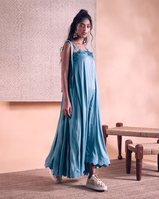 CANNA LILY TRAPEZE DRESS