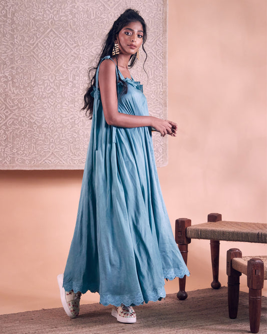 CANNA LILY TRAPEZE DRESS